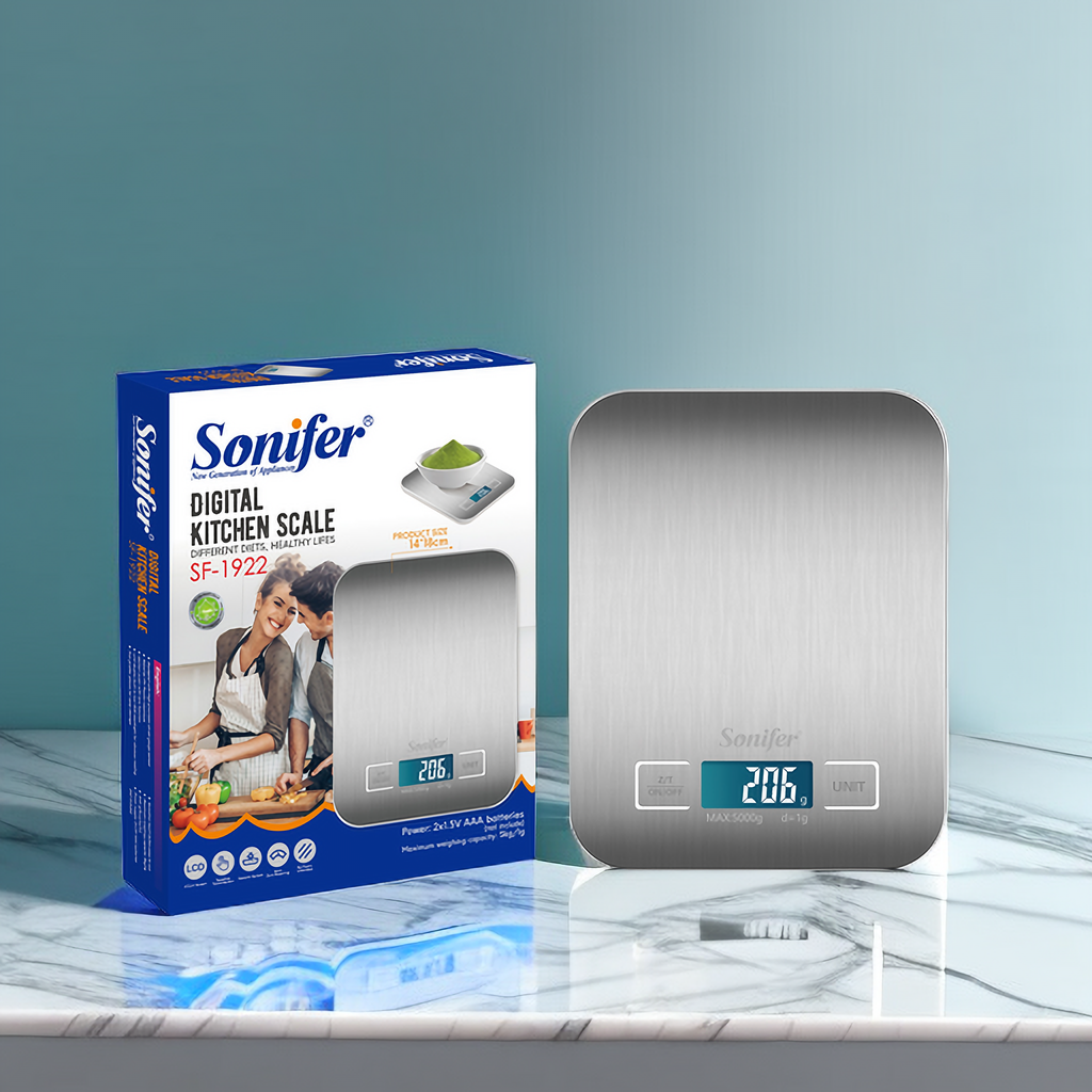 Sonifer SF‑1922 — это цифровые кухонные весы от бренда Sonifer, предназначенные для точного измерения веса — фото 1