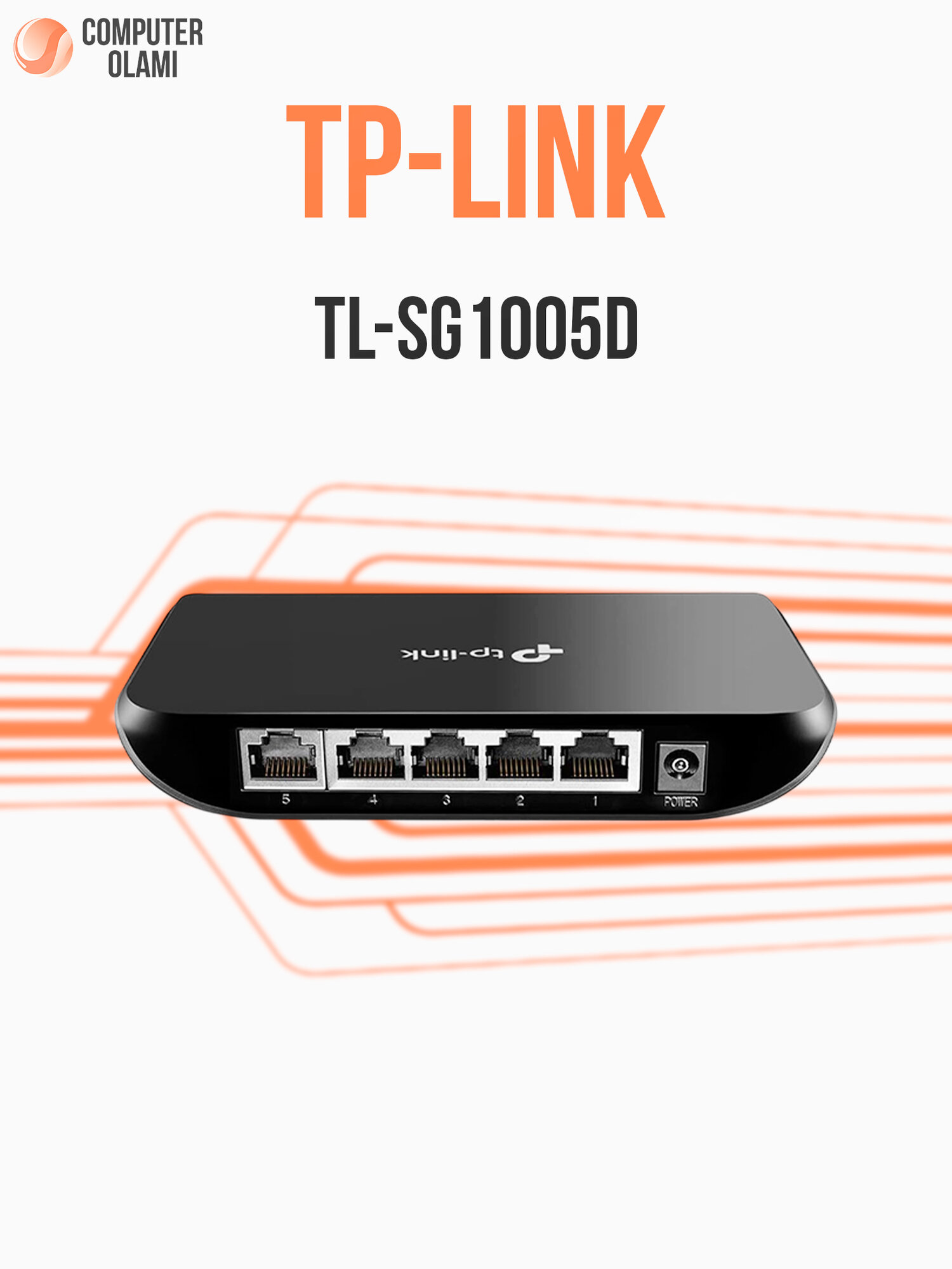 5-портовый Gigabit Ethernet коммутатор TP-Link TL-SG1005D Роутор