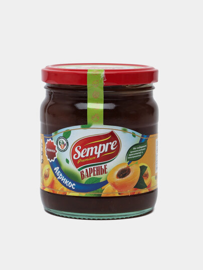 Варенье Sempre из абрикоса, 480 гр