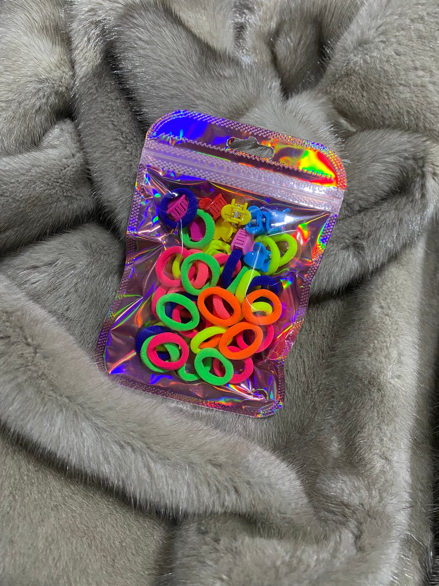 Набор резинок и заколок для волос, мини-упаковка, для девочек — фото 1