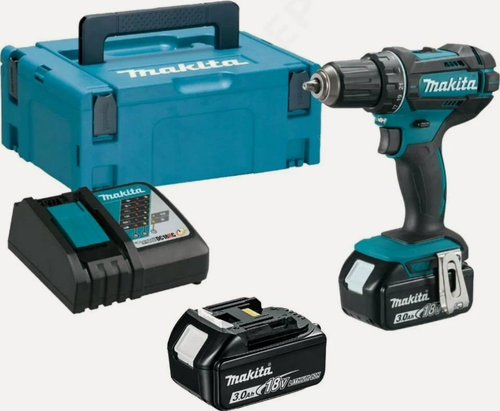 Изображение товара Аккумуляторная дрель-шуруповерт Makita DDF482RFJ, быстрозажимной патрон, 13мм