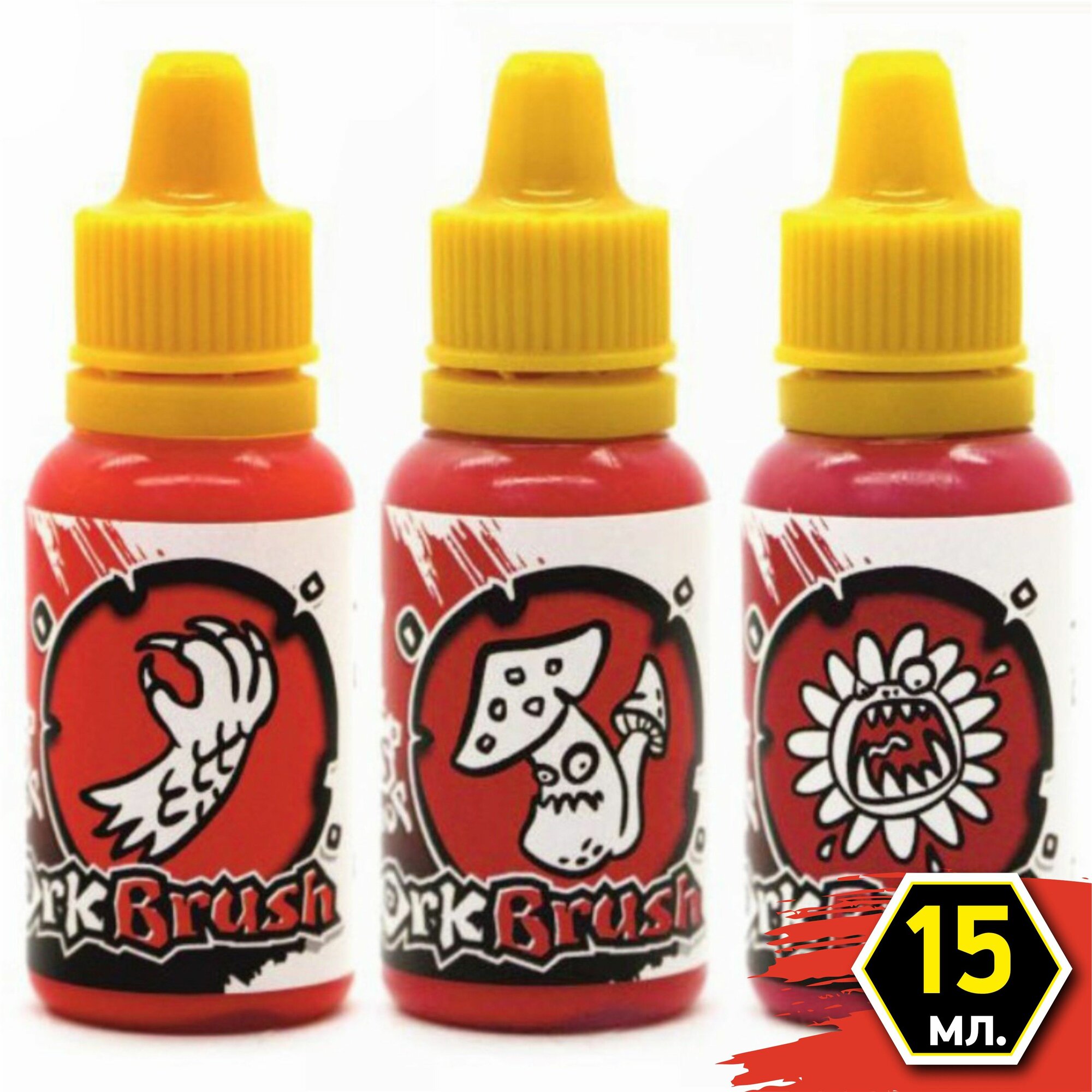 Набор красок для моделизма Красный (3 цвета) OW