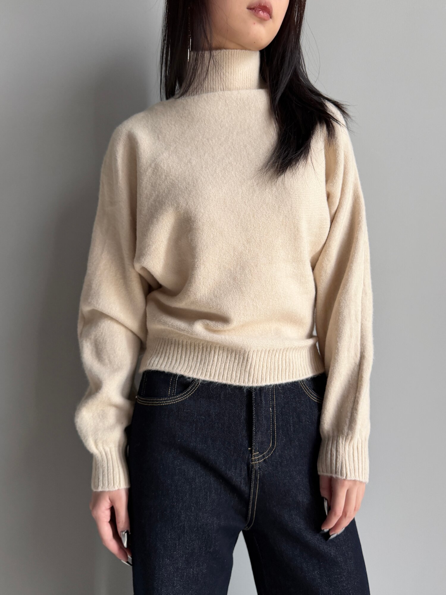 Свитер INK Серый, бежевый, черный, 2 шт., размер Std, , бежевый — фото 1