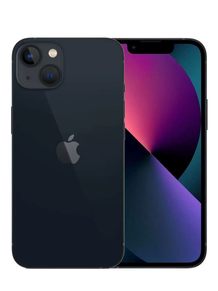 Смартфон Apple iPhone 13 256 ГБ, Двойная камера, A15 Bionic, Киноэффект, черный（black）