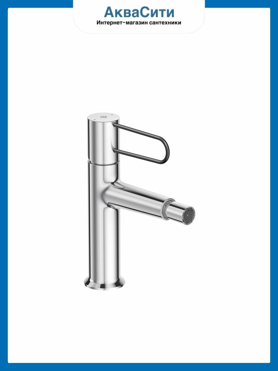 E21033-BL-CP ODEON RIVE GAUCHE cмеситель для биде корпус хром, ручка черная