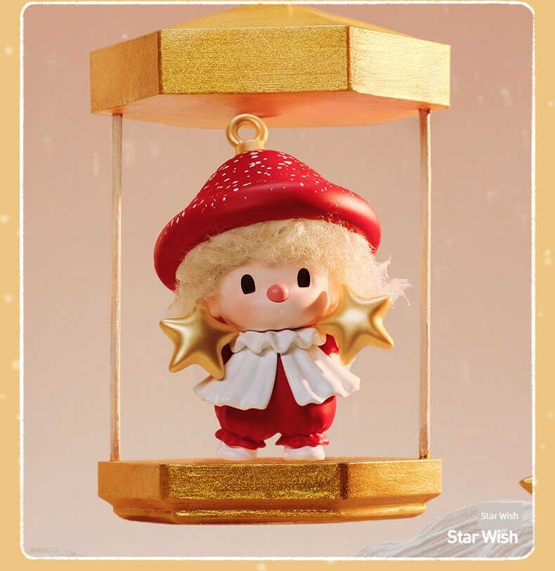 Фигурка Popmart Dimoo Your Holiday Series Blind Box Игрушка Подарок Рождество Звёздное Желание Открытая Новая