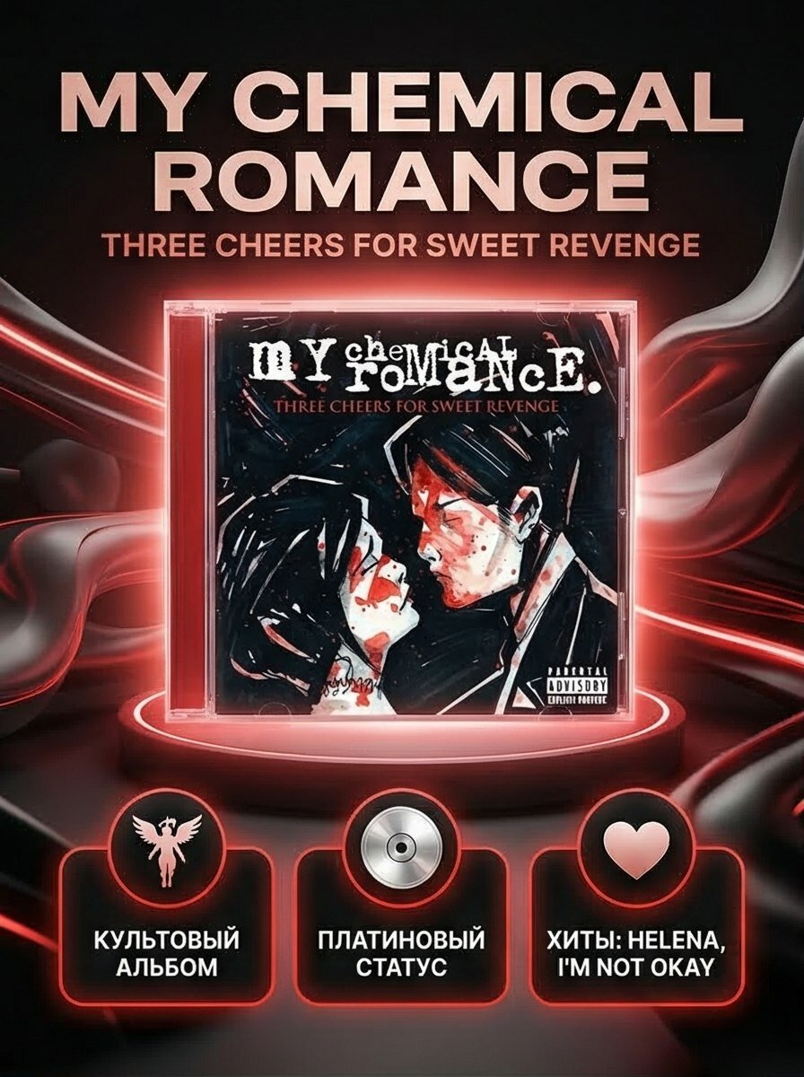 MY CHEMICAL ROMANCE Three Cheers For Sweet Revenge на CD, 2004 год.