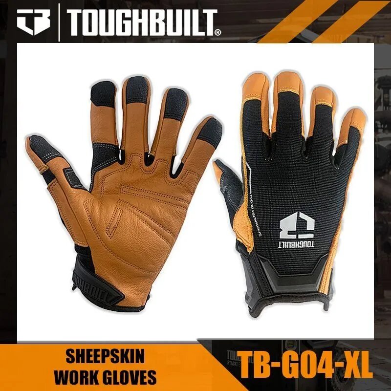 TOUGHBUILT TB-G04 Рабочие перчатки из овчины.