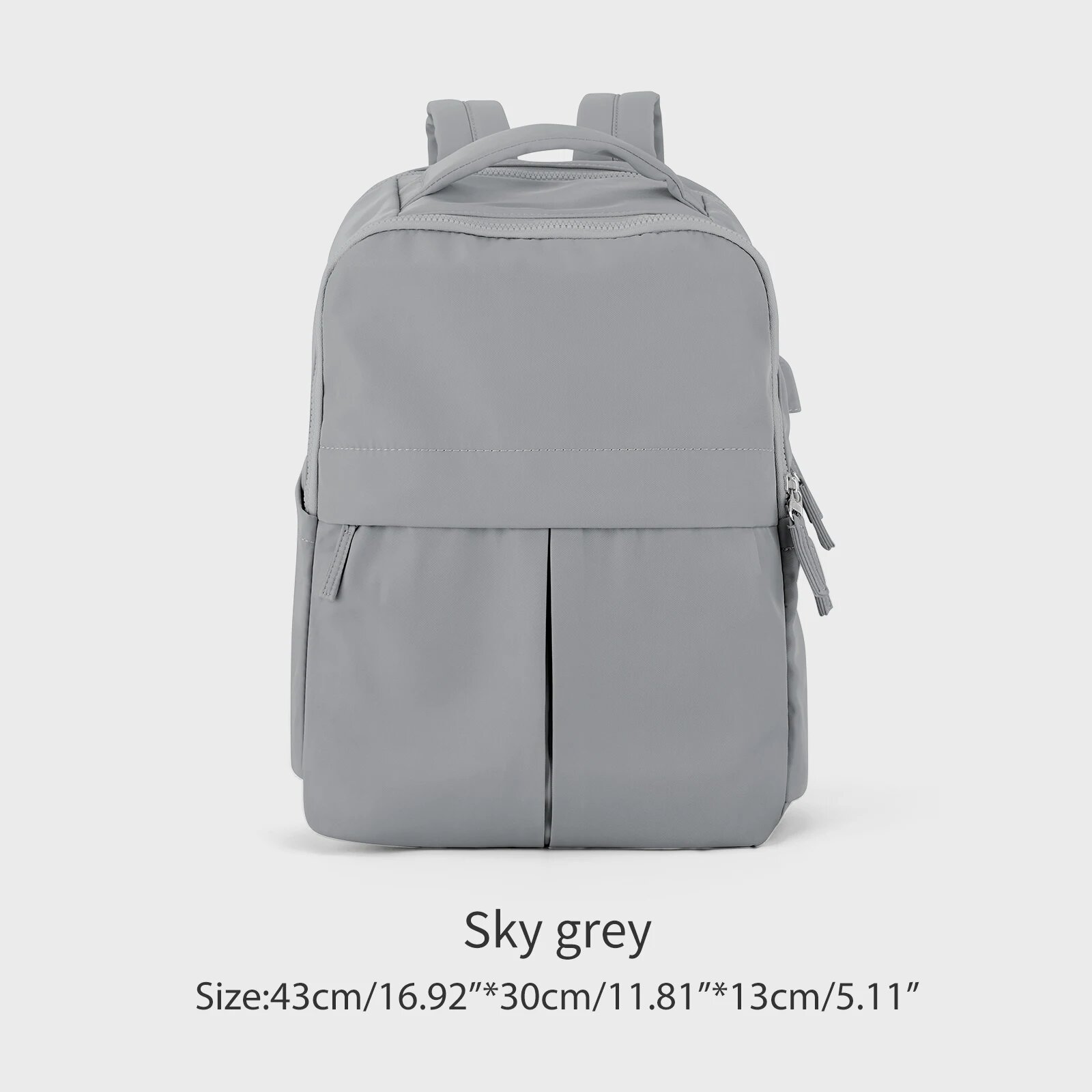 Серый рюкзак Sky grey, 43x30x13 см