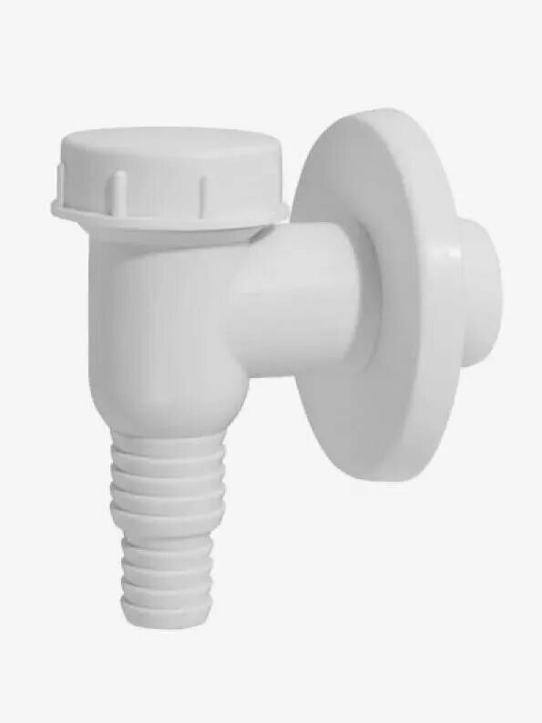 Сифон в стену для стиральной машинки McALPINE WMV-32WH, пластик, белый