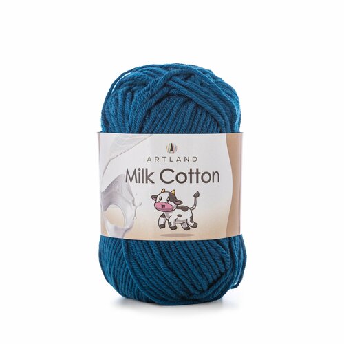 Пряжа для вязания Artland Milk Cotton 3 мотка (100 м, 50 гр), цвет 60 Джинс