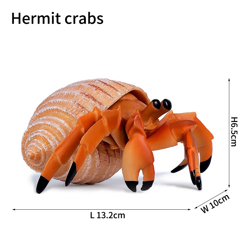 Фигурка краба-отшельника Wiben, цвет: Hermit crabs
