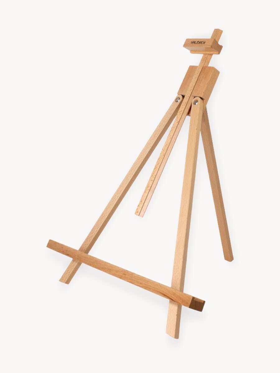 Настольный мольберт Малевичъ МЛ-36, мини мольберт складной, бук