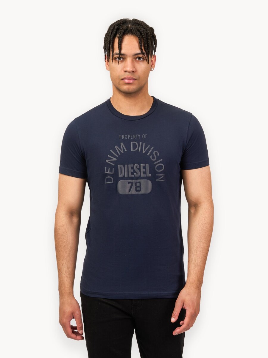 Футболка DIESEL, размер XL, темно-синий