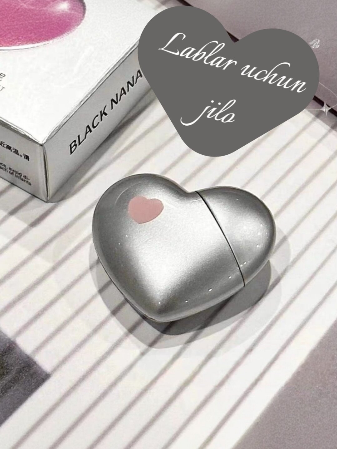 Блеск помада в виде сердца для девушек