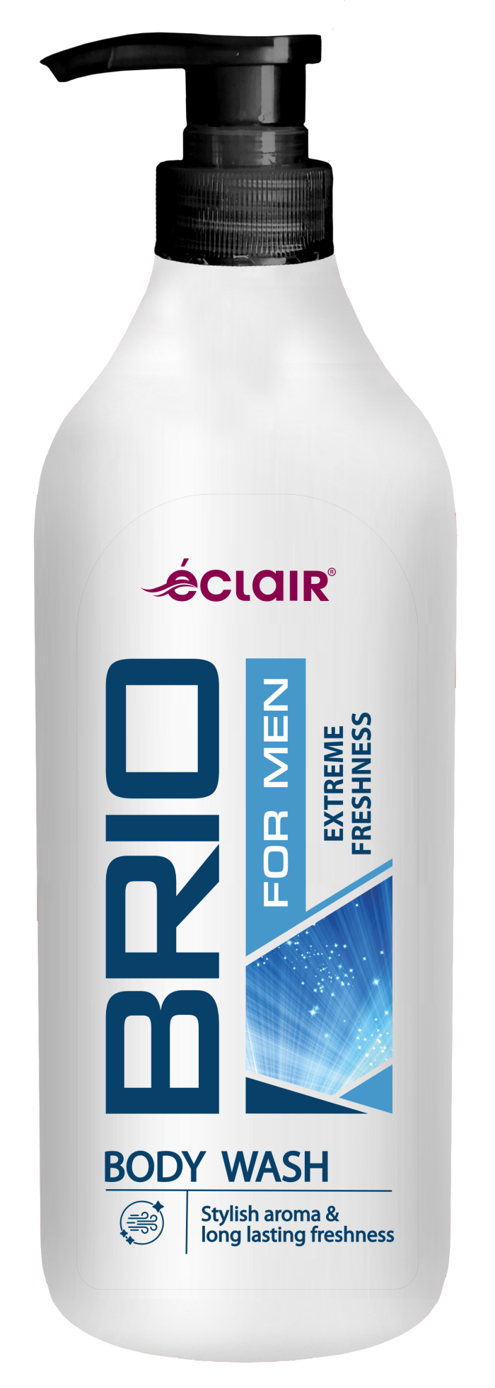 Гель для душа ECLAIR BRIO Extreme Freshness, для мужчин, для бодрости, 730 мл