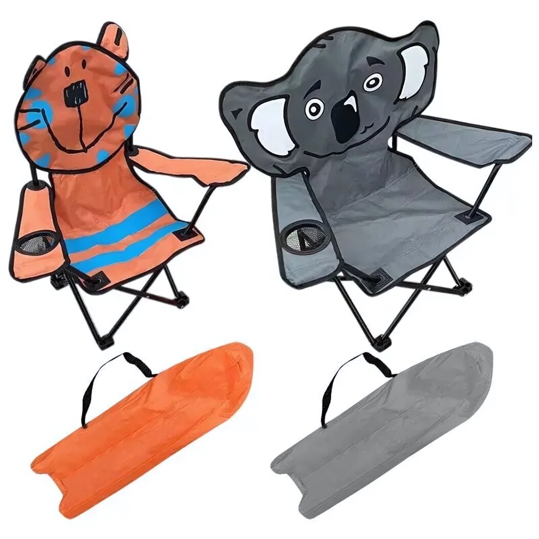 Детский стул складной "Тигрёнок"/"Коала", два дизайна, цвет в ассортименте