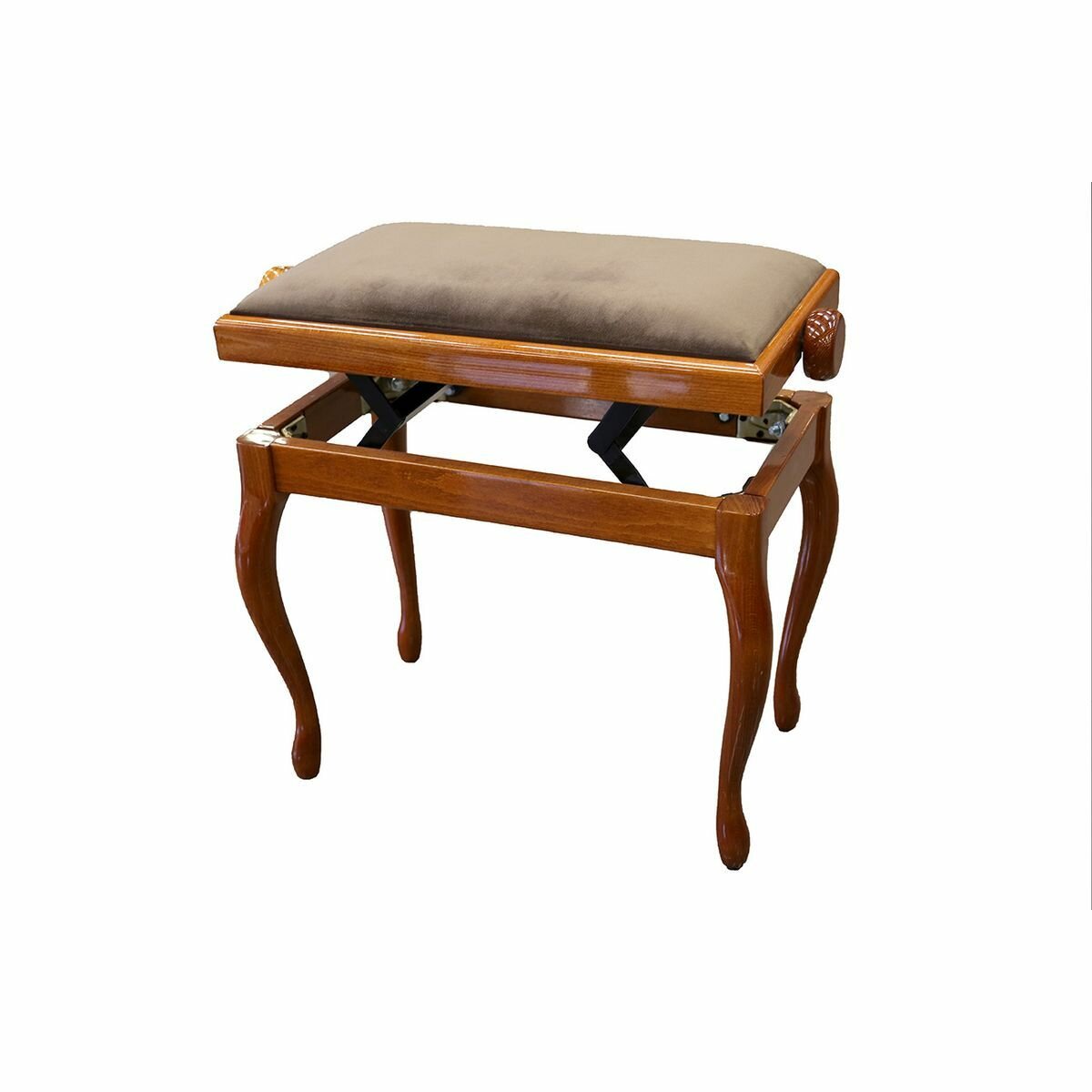 Hidrau BG200 Cherry Gloss (TC4) банкетка, полированная вишня, коричневый вельвет