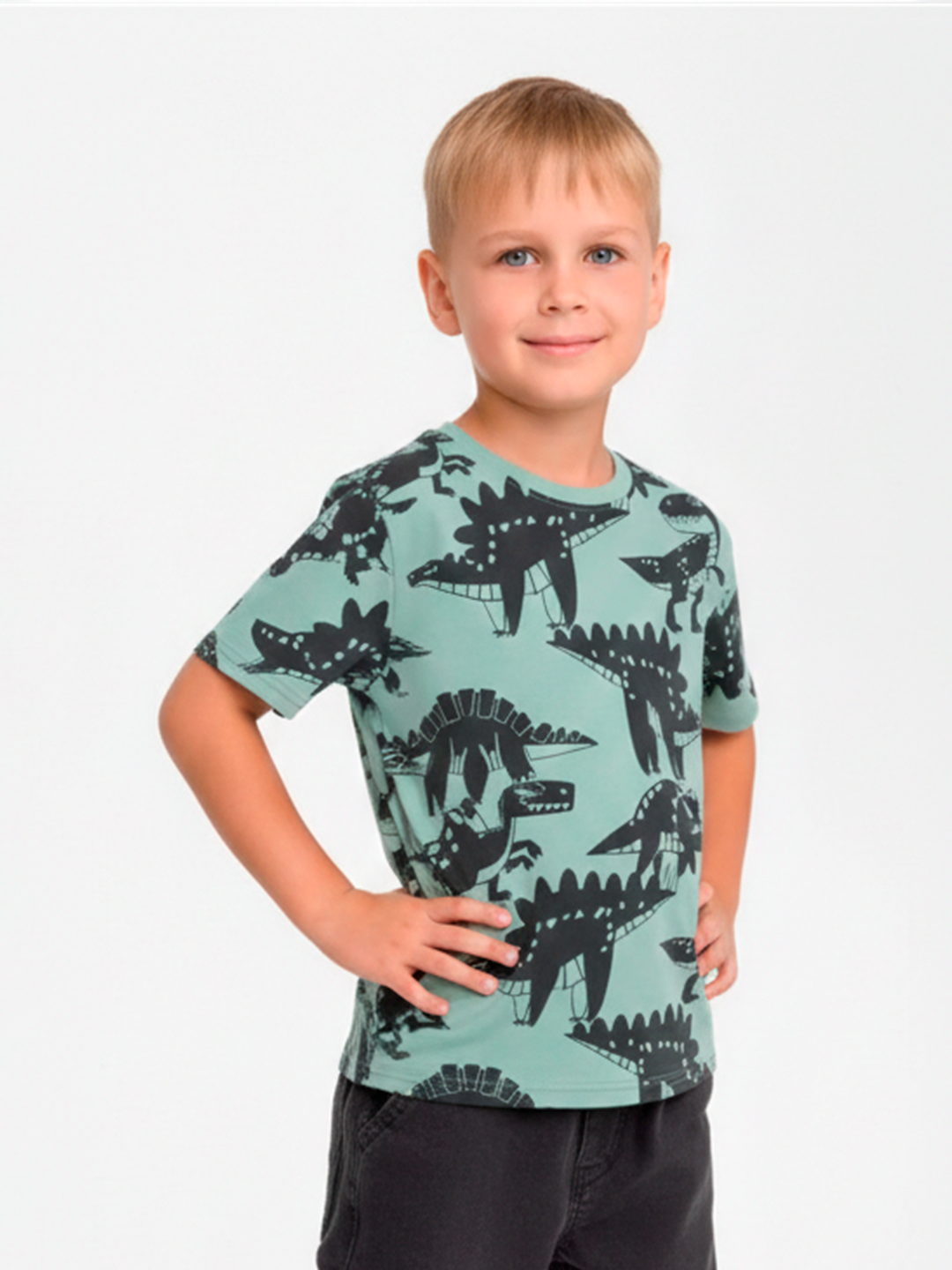 Футболка neo, размер 104, хаки — фото 1