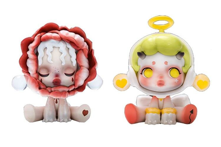 Коллекционная фигурка унисекс POP MART Jungle Castle Mystery Boxes, цвет red, Confirmed-Blood Red Rose+Fake Angel (Open)