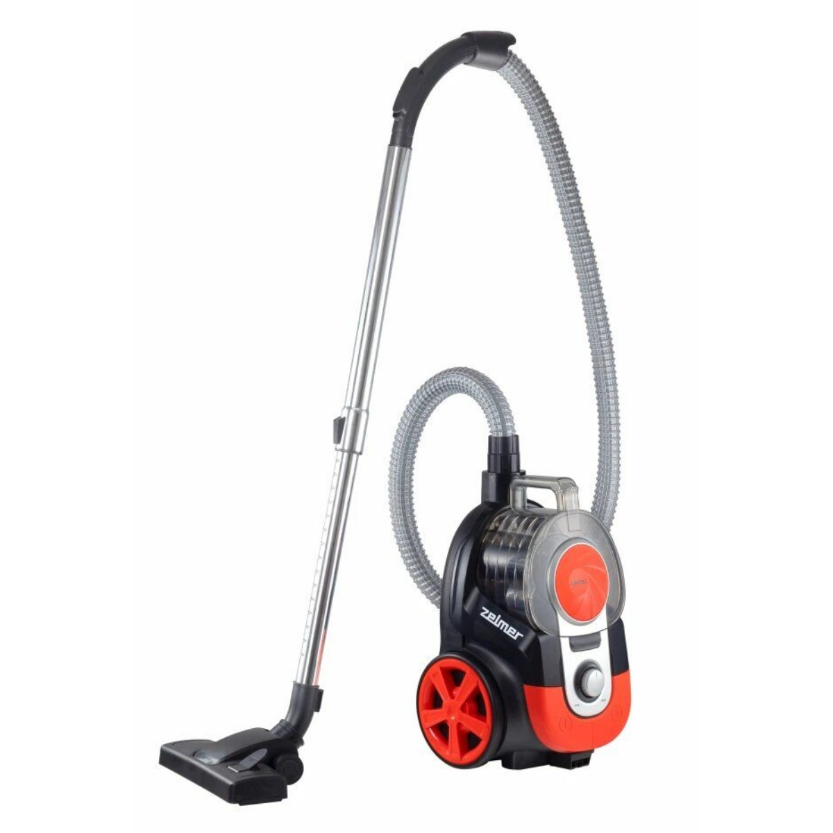 Пылесос Zelmer ZVC0021P KRZYS, черный/красный, 800 Вт, пылесборник 2 л