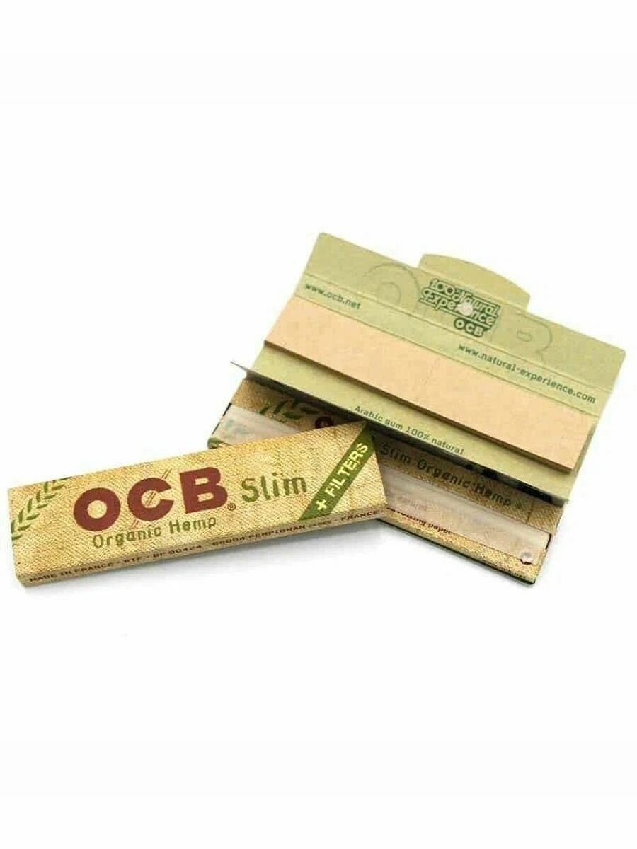 Бумага для Самокруток OCB Slim Organic + Tips Pack