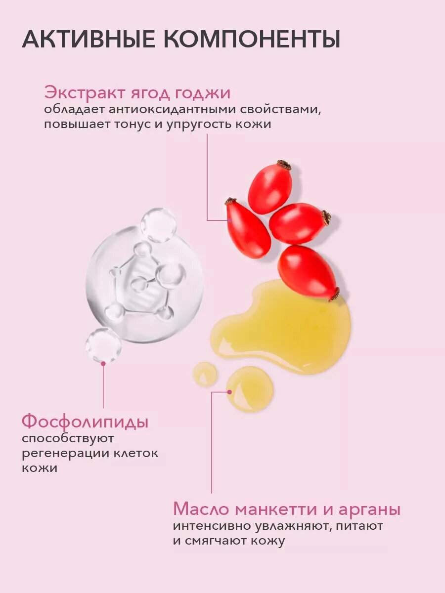 Крем Cafe Mimi SWEET TOUCH, сочные ягоды, с фосфолипидами, 200 мл — фото 1