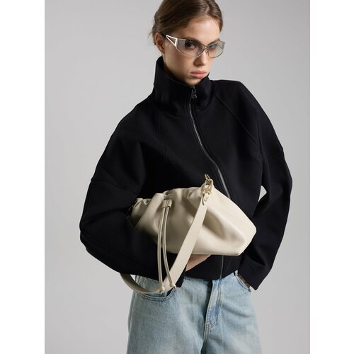 Сумка торба Afina 769 фактура гладкая чёрный 17280₽