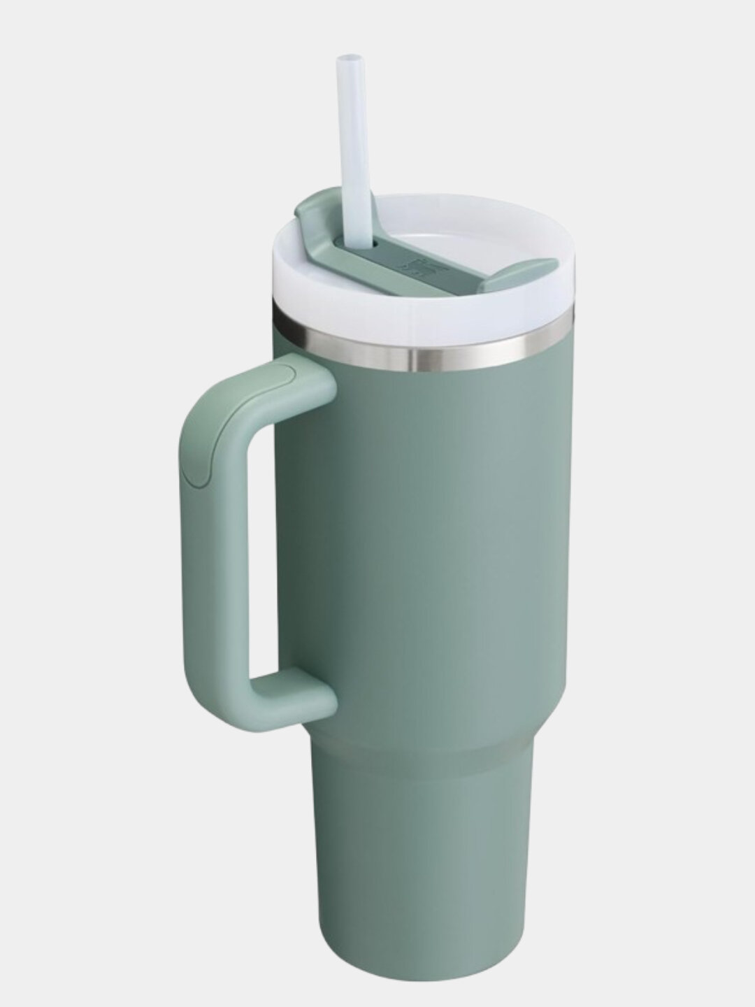 Термокружка Stanley из нержавеющей стали с трубочкой и удобной ручкой