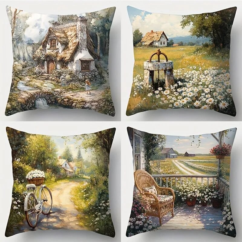 Наволочка декоративная 45x45 см, 4 шт.