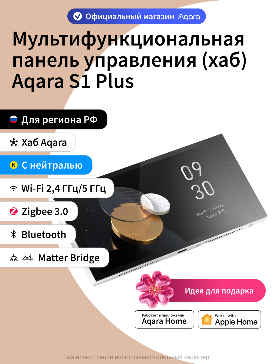 Мультифункциональная панель управления (хаб) Aqara S1 Plus MP-K03D