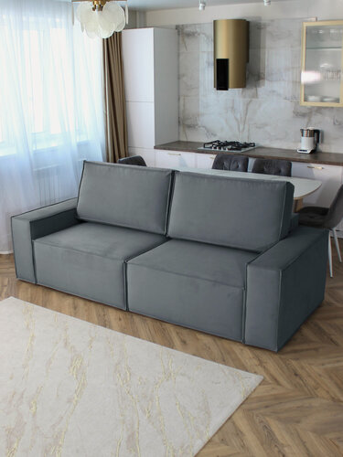 Изображение товара Диван-кровать Forrest Конер серый, механизм выкатная Еврокнижка, 250х109х65 см