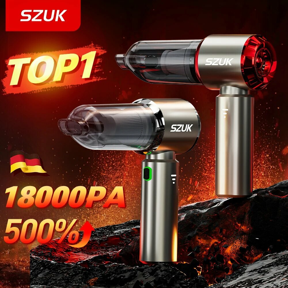 Беспроводной автомобильный пылесос SZUK, Max Red 2hapa
