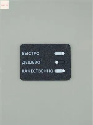 Интерактивная карточка "Быстро-Дёшево-Качественно"