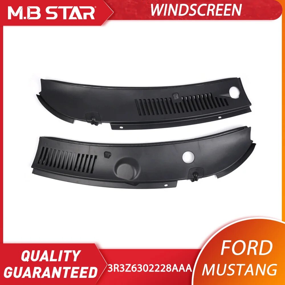 2 шт. решетки вентиляционного отверстия капота для Ford Mustang 1999-2004, накладка на капот, номер детали 3R3Z6302228AAA, черный АБС-пластик