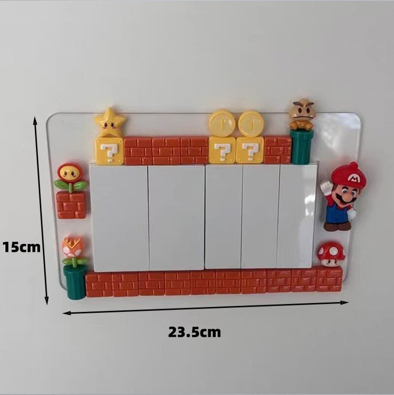 Декоративная рамка для джойстика Mario 3D, милый и креативный акриловый декор для разъема, защитный чехол.