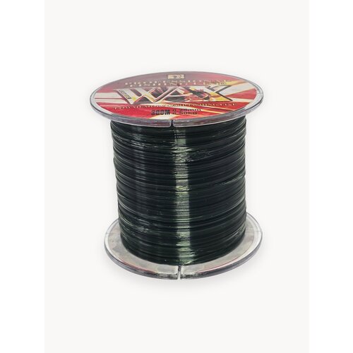 Леска для рыбалки WAX, монофильная, зеленая, диаметр 0,50мм, разрывная нагрузка 28.1 кг, намотка 300 м