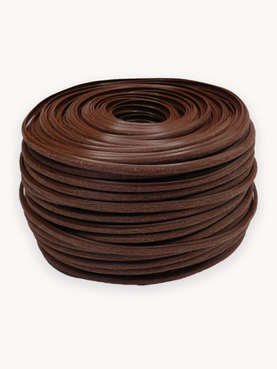 Полиротанг, ротанг для плетения цвет Вишня 100 м