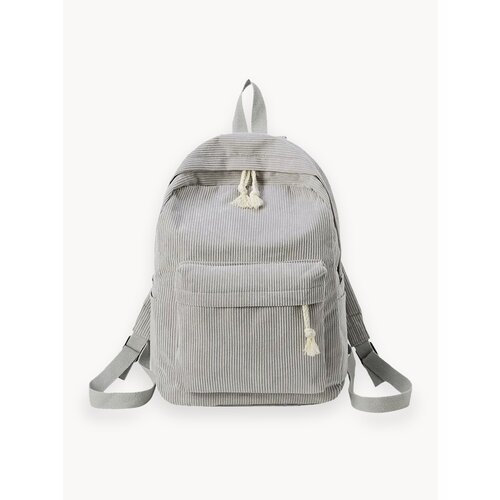 Женский рюкзак на каждый день из вельвета, цвет серый