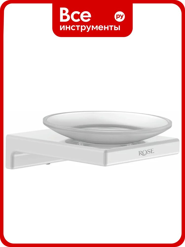 Стеклянная мыльница Rose RG1803C