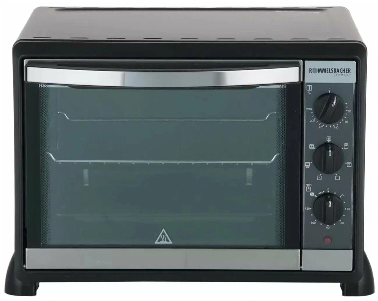 Мини-печь Rommelsbacher BG 1550, электрическая, 1550Вт, антипригарная, 30 л, чёрная