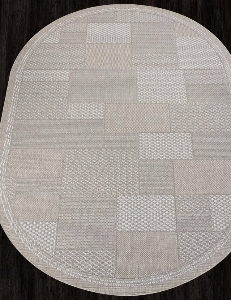 Ковер S148 - BEIGE - Овал - коллекция KAIR (1.6 х 2.3 м)