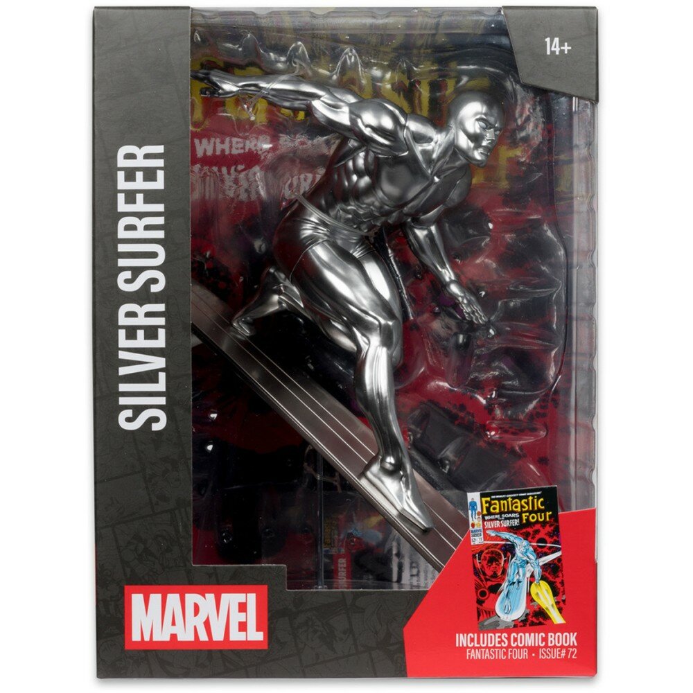 Фигурка McFarlane Marvel Comics Silver Surfer (with Scene) (Fantastic Four #72) — фото 1