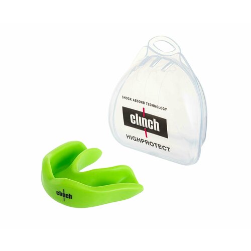 Капа одночелюстная Clinch Competition Single Layer Mouthguard лайм (размер Junior)