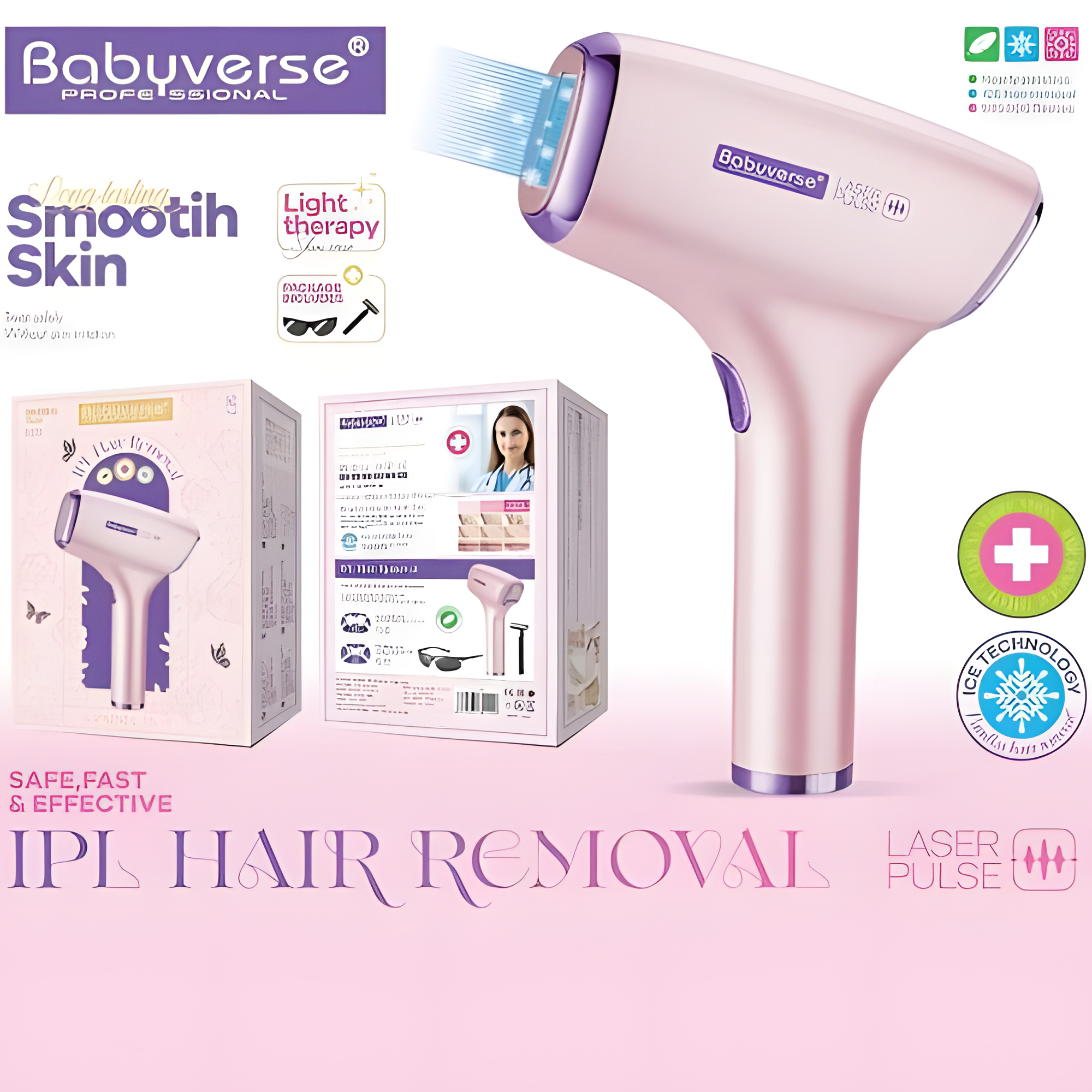 Лазерный фотоэпилятор, женский с эффектом охлаждения, для всего тела