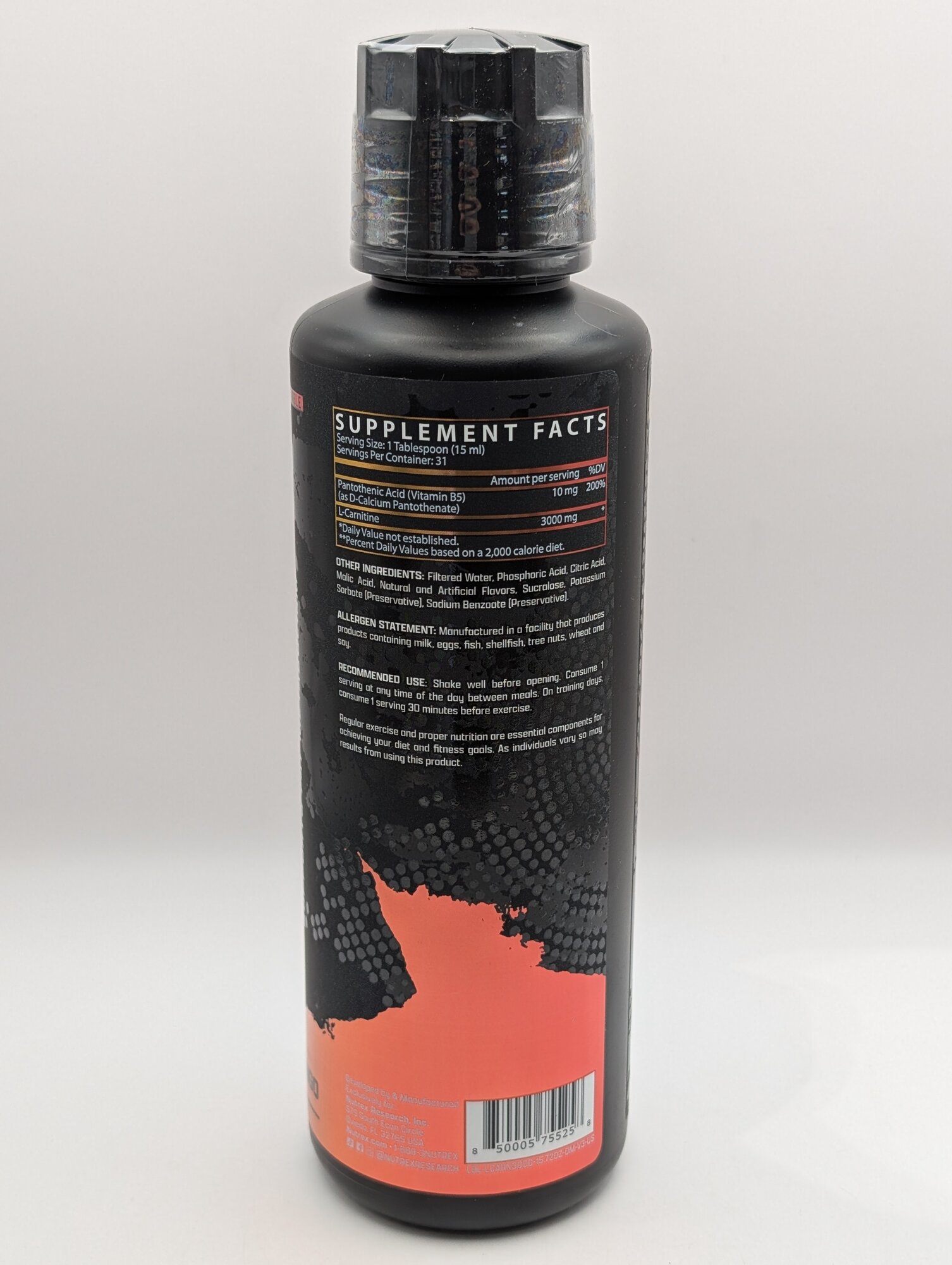 nutrex l carnitine 3000 отзывы Жидкий л-карнитин 
