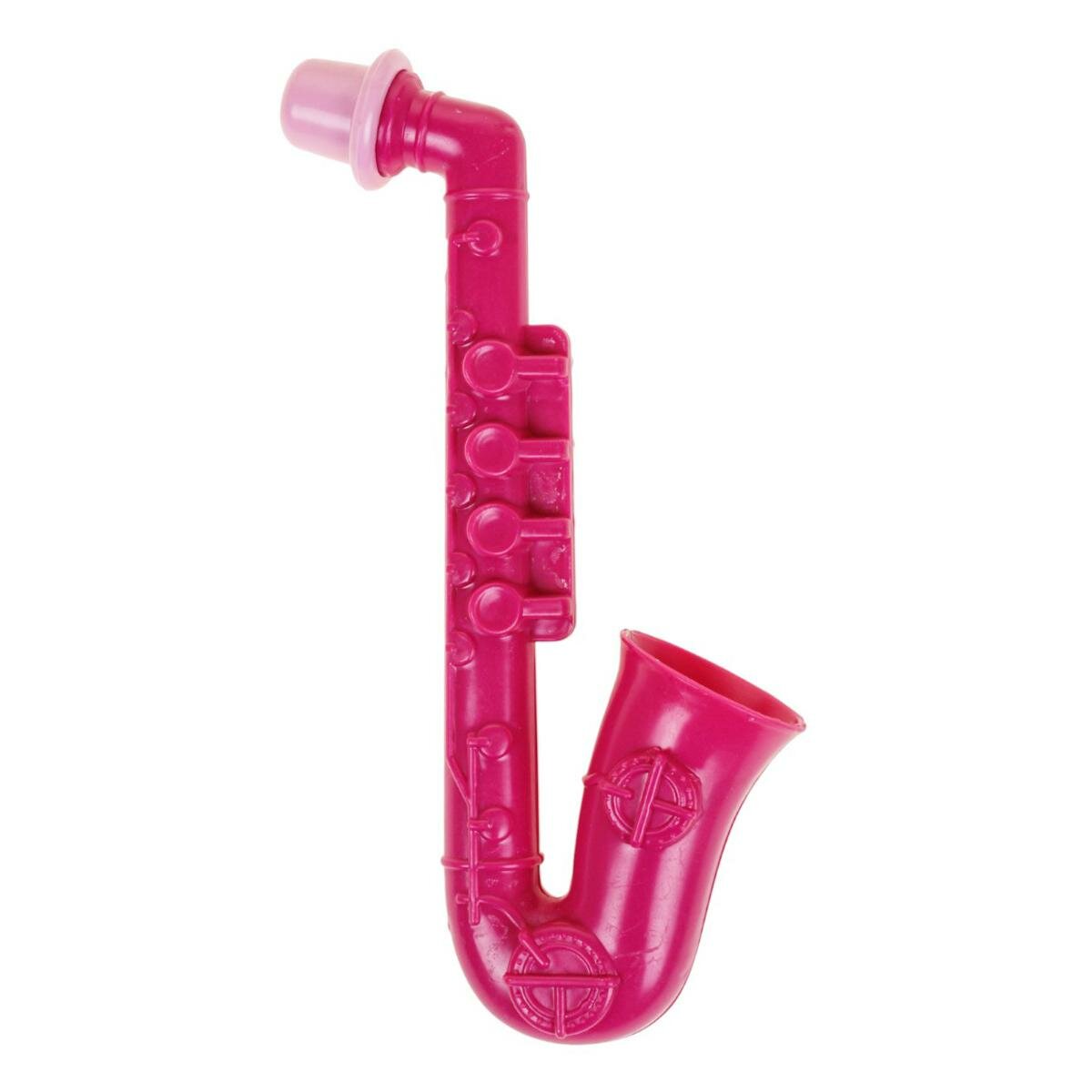 Игрушечный саксофон 21 см, ярко-розовый, пластик, развитие мелкой моторики