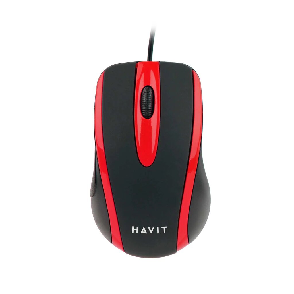 HAVIT USB Mouse MS753 red проводная USB‑мышь для левой руки