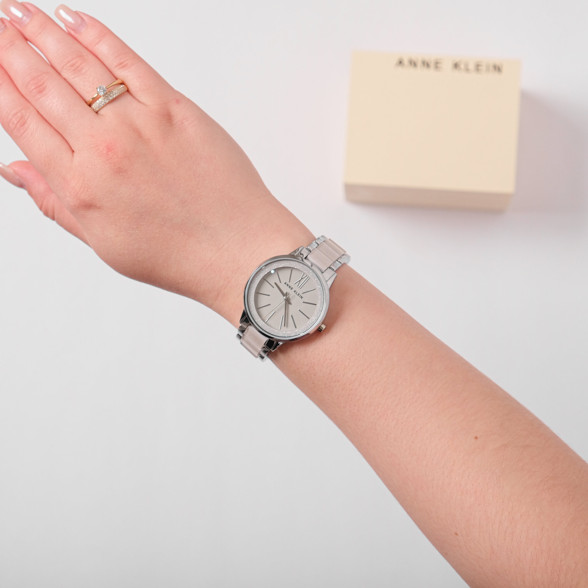 Наручные часы ANNE KLEIN, серебристый/серый — фото 1