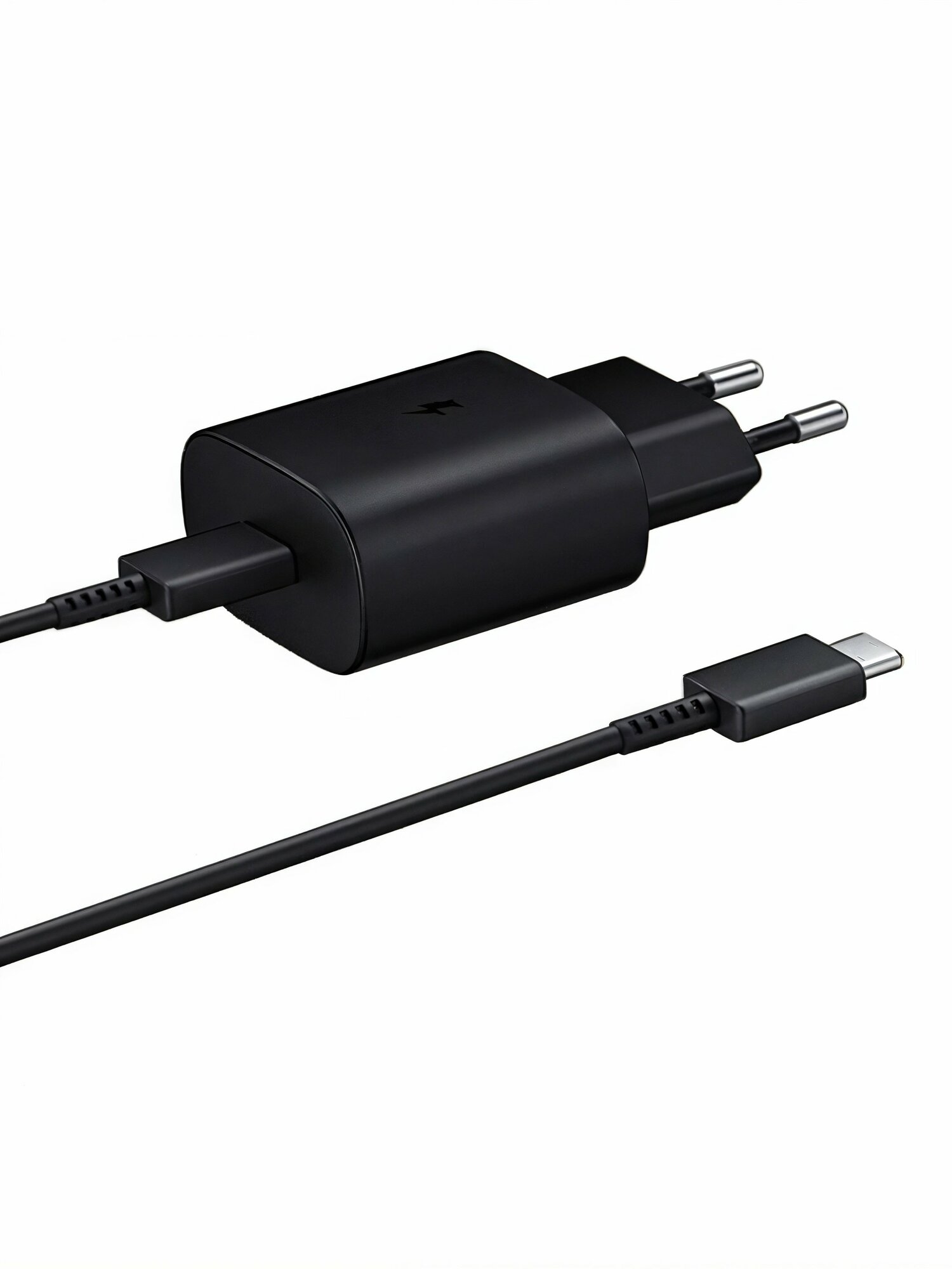 Зарядное устройство Samsung 25 Вт, кабель Type-C, быстрое зарядное устройство — фото 1